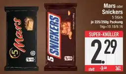E-Center Mars oder Snickers Angebot