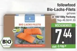 E-Center followfood Bio-Lachs-Filets Angebot