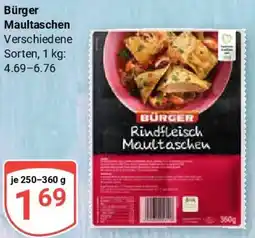 Globus Bürger Maultaschen Angebot
