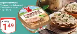 Globus Rügenwalder Mühle Teewurst oder Leberwurst Angebot