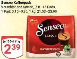 Globus Senseo Kaffeepads Angebot