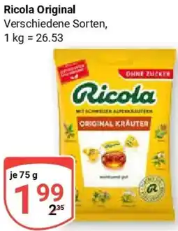 Globus Ricola Original Angebot