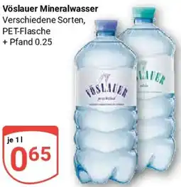 Globus Vöslauer Mineralwasser Angebot