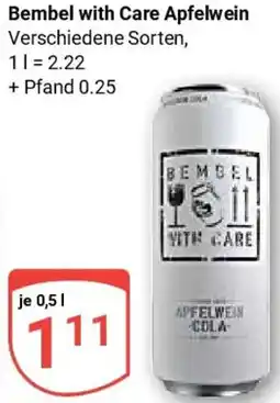 Globus Bembel with Care Apfelwein Angebot