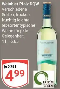 Globus Weinbiet Pfalz DQW Angebot