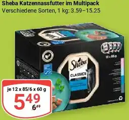 Globus Sheba Katzennassfutter im Multipack Angebot