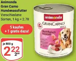 Globus Animonda Gran Carno Hundenassfutter Angebot