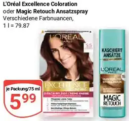 Globus L'Oréal Excellence Coloration oder Magic Retouch Ansatzspray Angebot