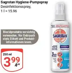 Globus Sagrotan Hygiene-Pumpspray Angebot
