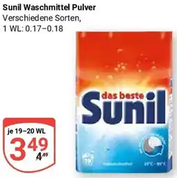 Globus Sunil Waschmittel Pulver Angebot