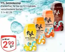 Globus FYL Getränkesirup Angebot