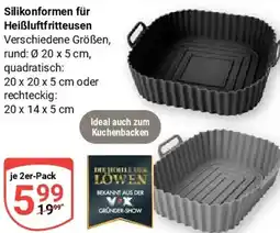 Globus Silikonformen für Heißluftfritteusen Angebot