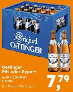 Globus Baumarkt Oettinger Pils oder Export Angebot