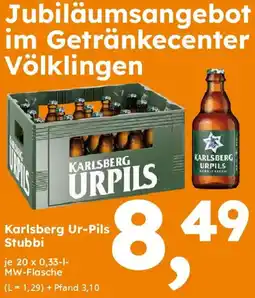 Globus Baumarkt Karlsberg Ur-Pils Stubbi Angebot