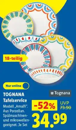 Lidl TOGNANA Tafelservice Angebot