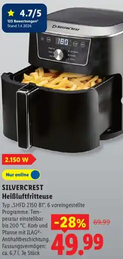 Lidl SILVERCREST Heißluftfritteuse Angebot