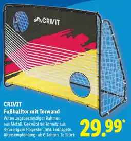 Lidl CRIVIT Fußballtor mit Torwand Angebot