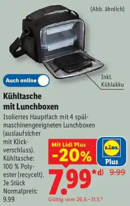 Lidl Kühltasche mit Lunchboxen Angebot