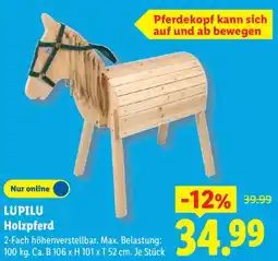 Lidl LUPILU Holzpferd Angebot