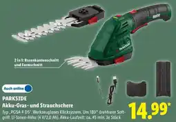 Lidl PARKSIDE Akku-Gras- und Strauchschere Angebot
