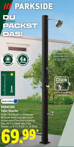 Lidl PARKSIDE Solar-Dusche Angebot
