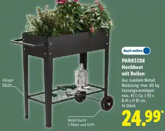 PARKSIDE Hochbeet mit Rollen
