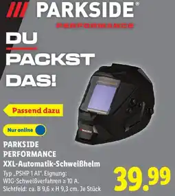 Lidl PARKSIDE PERFORMANCE XXL-Automatik-Schweißhelm Angebot