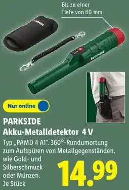 Lidl PARKSIDE Akku-Metalldetektor 4 V Angebot
