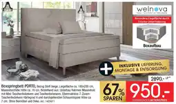 Zurbrüggen Welnova Boxspringbett PORTO Angebot