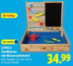 Lidl LUPILU Sandkasten mit Wasserspielwand Angebot