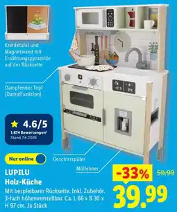 Lidl LUPILU Holz-Küche Angebot