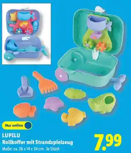 Lidl LUPILU Rollkoffer mit Strandspielzeug Angebot