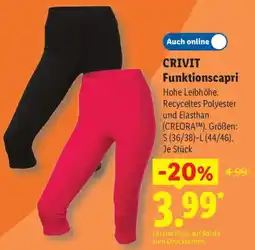 Lidl CRIVIT Funktionscapri Angebot