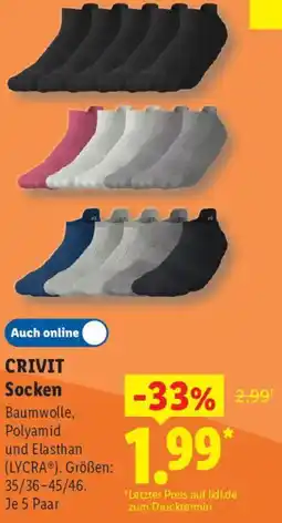 Lidl CRIVIT Socken Angebot