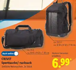 Lidl CRIVIT Sporttasche/-rucksack Angebot