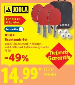 Lidl JOOLA Tischtennis-Set Angebot