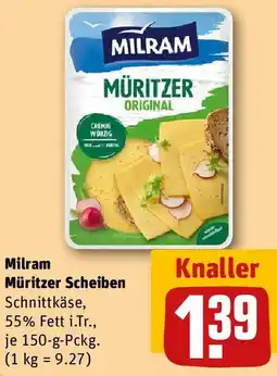 REWE Milram Müritzer Scheiben Angebot