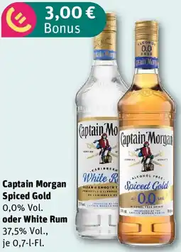 REWE Captain Morgan Spiced Gold oder White Rum Angebot