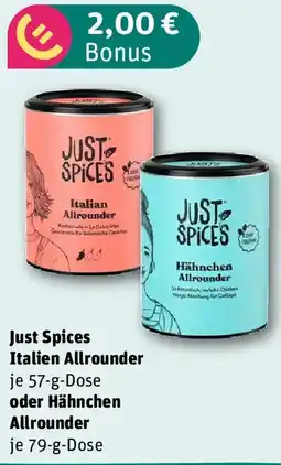 REWE Just Spices Italien Allrounder oder Hähnchen Allrounder Angebot