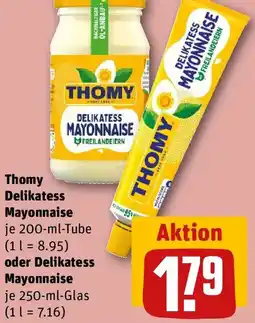 REWE Thomy Delikatess Mayonnaise oder Delikatess Mayonnaise Angebot