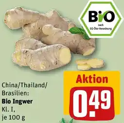 REWE Bio Ingwer Angebot
