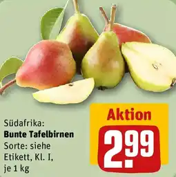 REWE Bunte Tafelbirnen Angebot