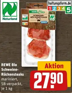 REWE REWE Bio Schweine Rückensteaks Angebot
