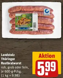 REWE Landstolz Thüringer Rostbratwurst Angebot