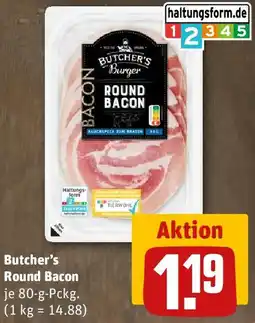 REWE Butcher's Round Bacon Angebot