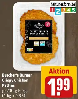 REWE Butcher's Burger Crispy Chicken Patties Angebot