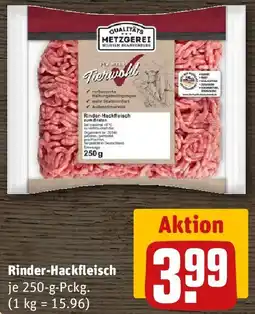 REWE Rinder-Hackfleisch Angebot