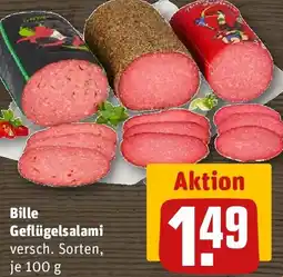 REWE Bille Geflügelsalami Angebot