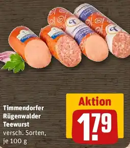 REWE Timmendorfer Rügenwalder Teewurst Angebot