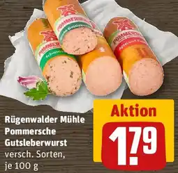 REWE Rügenwalder Mühle Pommersche Gutsleberwurst Angebot